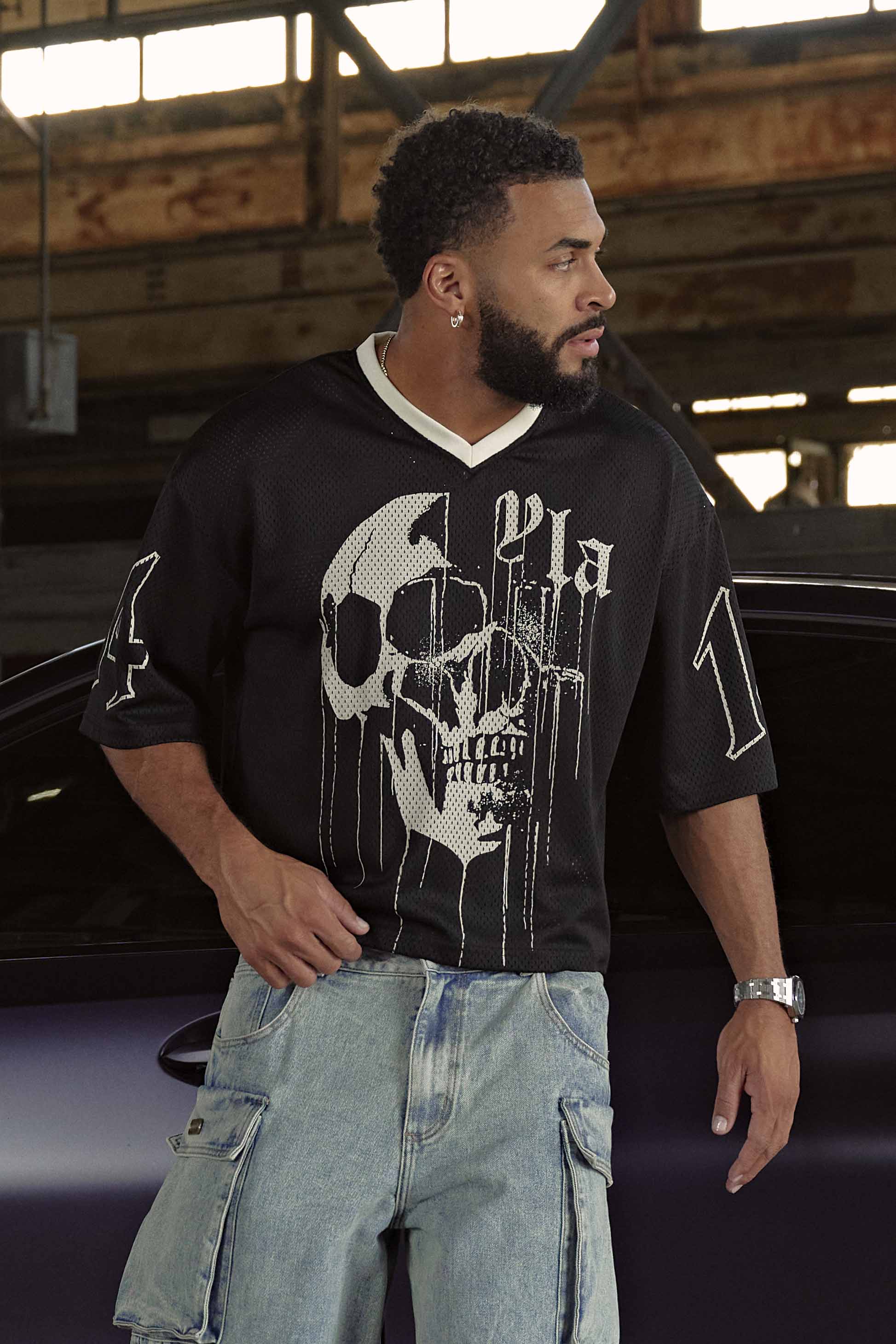 4015 - Drippy Skull Jersey